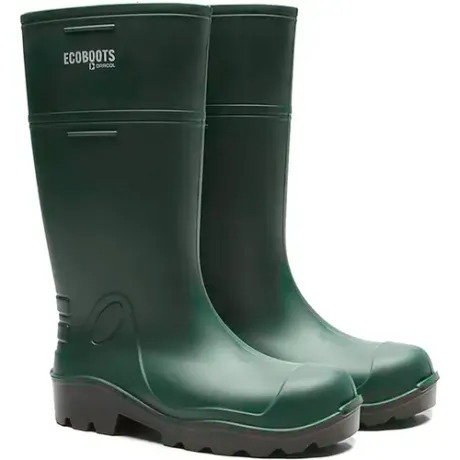 Bota de Poliuretano Ecoboots PureSafe Verde e Preta CA 35047