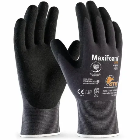 Luva ATG Maxiflex MaxiFoam Lite 82.500 — Nylon com Espuma de Nitrílico, Fina e com Tato | CA 50999