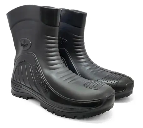 Bota de Segurança Stradeiro Motociclista Preta Monseg Impermeável Antiderrapante e Durável CA 44883