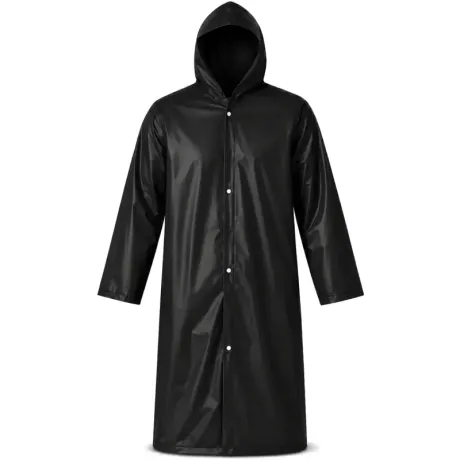Capa de Chuva PVC Forrado Standard Brascamp Preto CA 28449