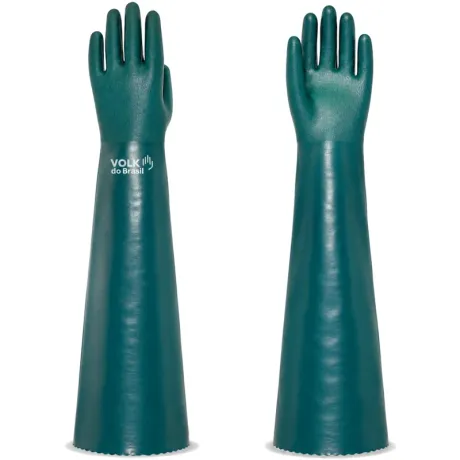 Luva PVC 66 Volk 10.25.151.03 Verde Química Tipo A Cano Longo 66 cm CA 52917